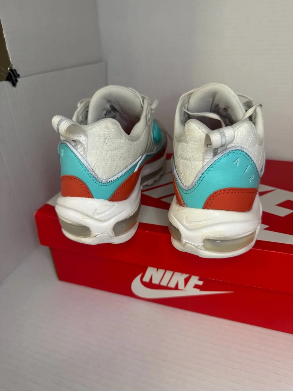Nike Air Max 98 SE Cosmic Clay/Light Aqua Womens Shoes Size 8 AT6640 801 W/Box